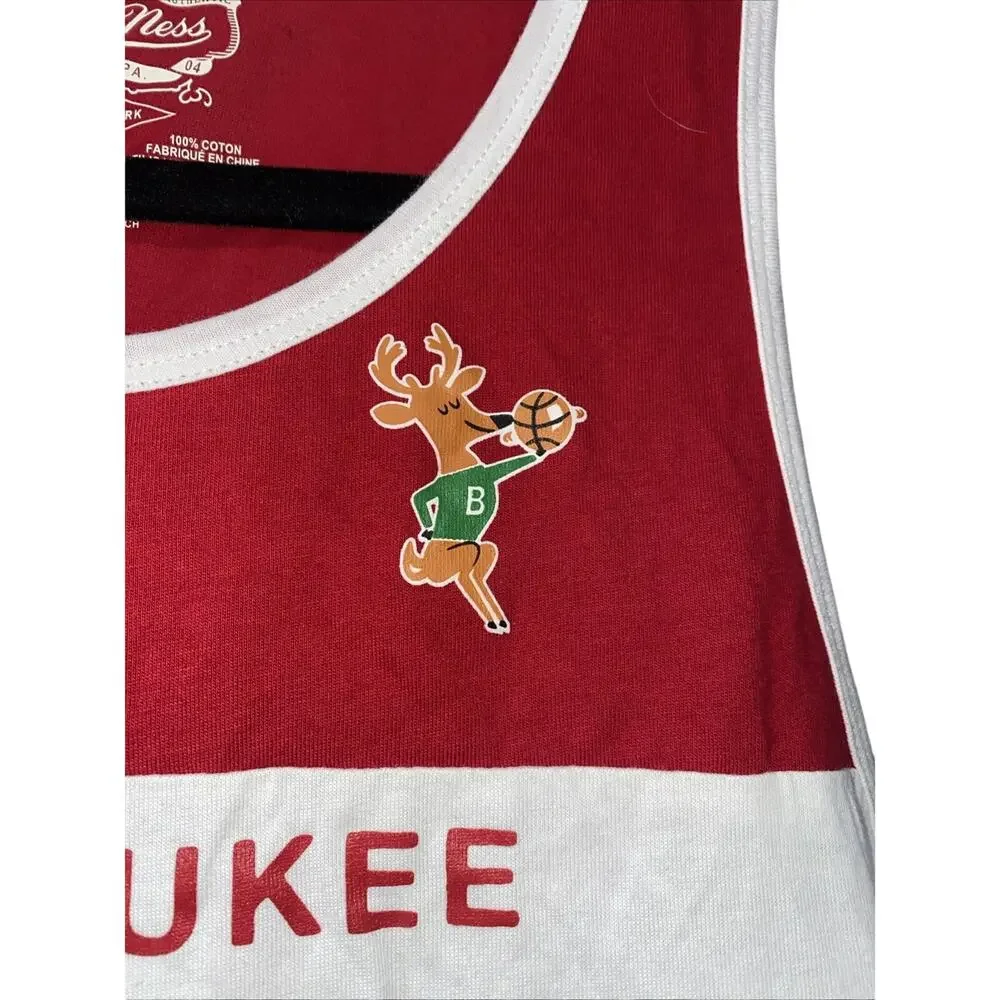Large Milwaukee Bucks Men’s Cotton Tank Top Mitchell & Ness